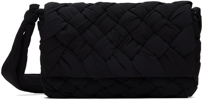 Bottega Veneta Black Small Rumple Messenger Bag 1