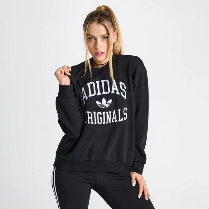 Adidas Women's adidas Originals Collegiate Crewneck Sweatshirt 3