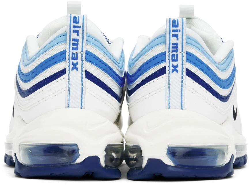 NIKE White & Blue Air Max 97 Sneakers 2