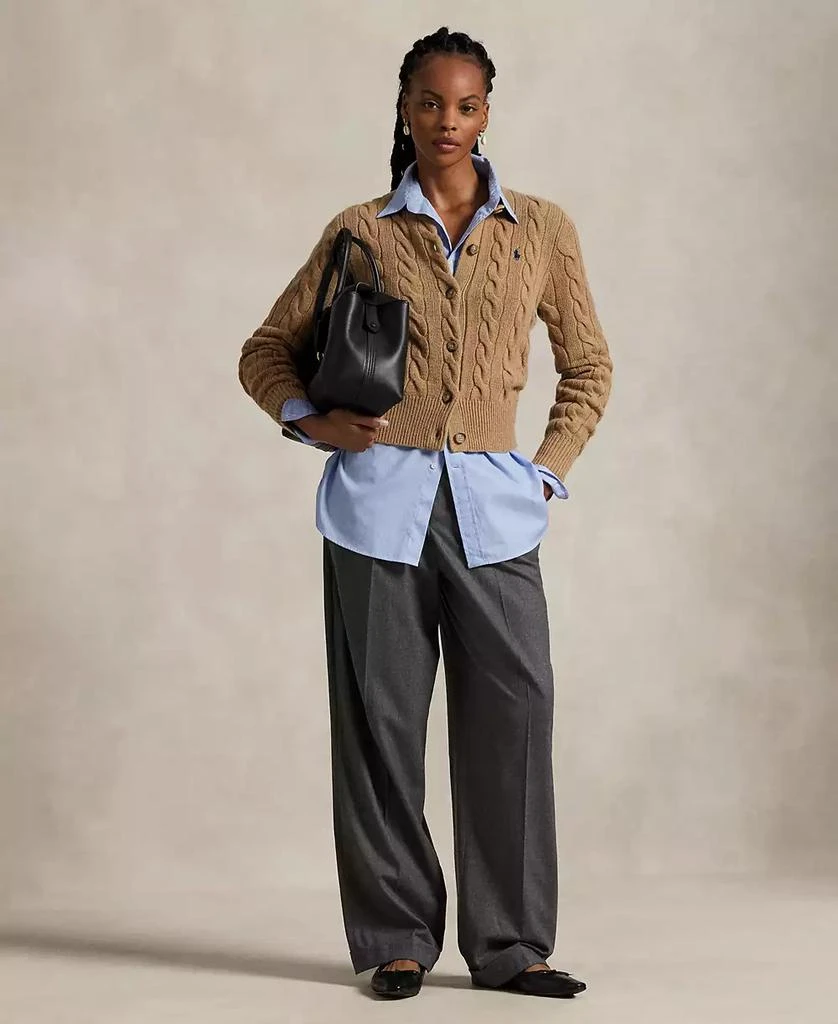 Ralph Lauren Women's Cable-Knit Wool-Cashmere Cardigan Sweater 2