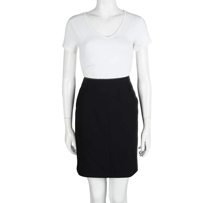 Hugo Boss Hugo By Hugo Boss Black Wool Rossla Skirt M 2