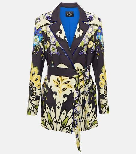 ETRO Paisley belted blazer 1