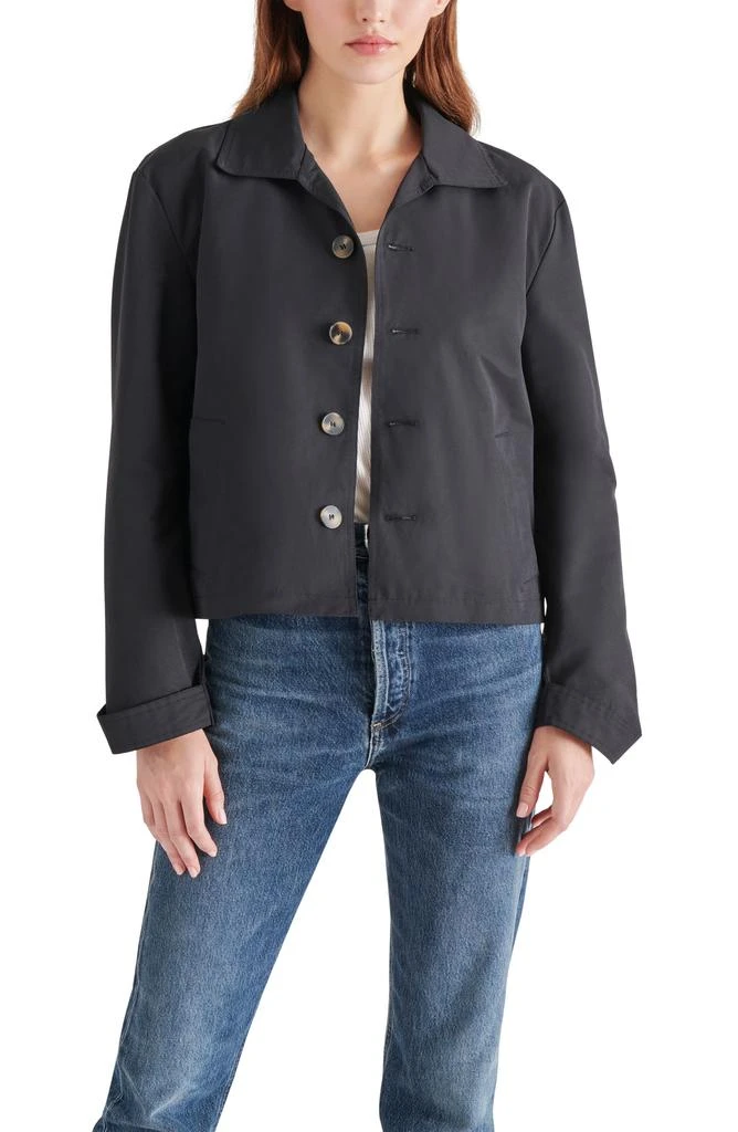 Steve Madden Cropped Trench Shirt Jacket 6