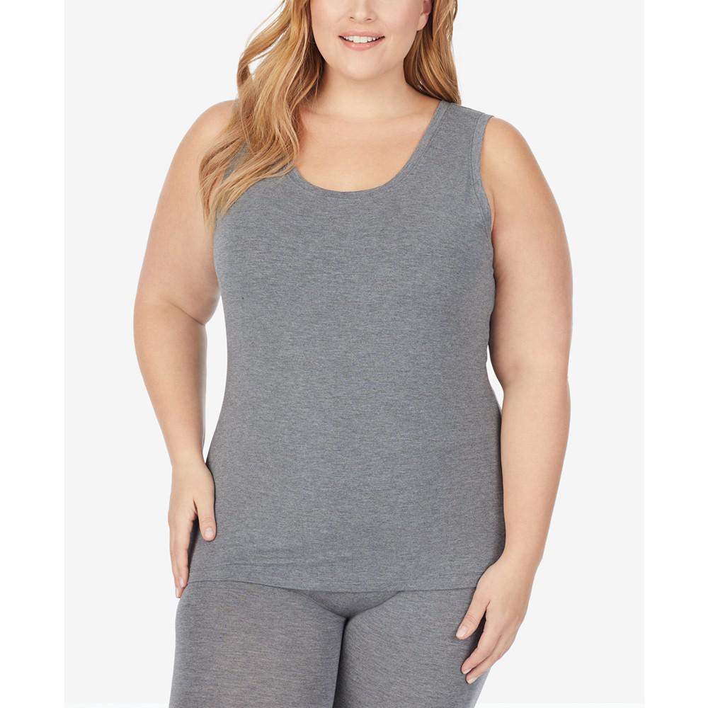 Cuddl Duds Plus Size Softwear with Stretch Reversible Tank Top