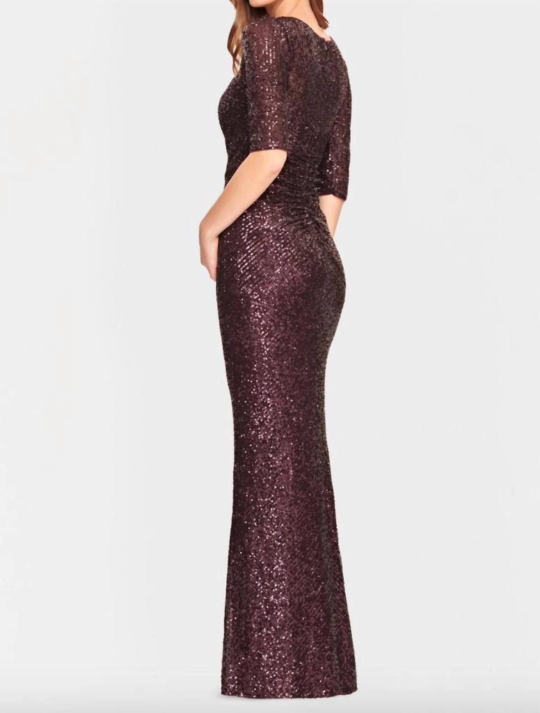 Faviana Sequin Sweetheart Neck Dress