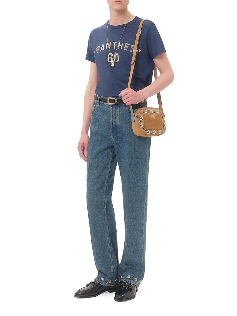 Valentino Nellcôte Suede Shoulder Bag