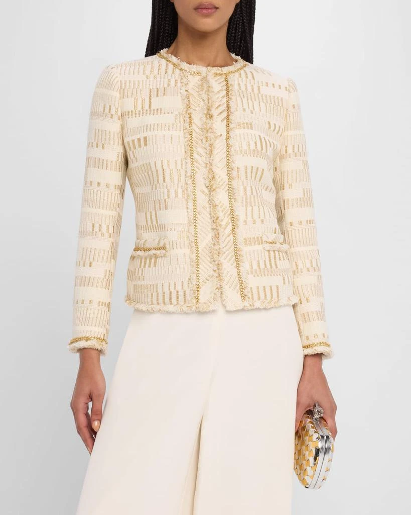 Kobi Halperin Kosta Metallic Chain-Trim Jacket 4