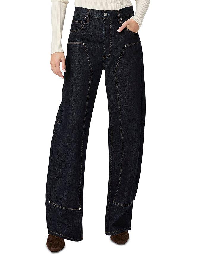 Paige Arellia Barrel Leg Jeans in in Selma