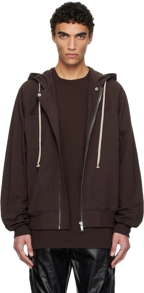 Rick Owens Brown Hollywood Windbreaker Hoodie 1