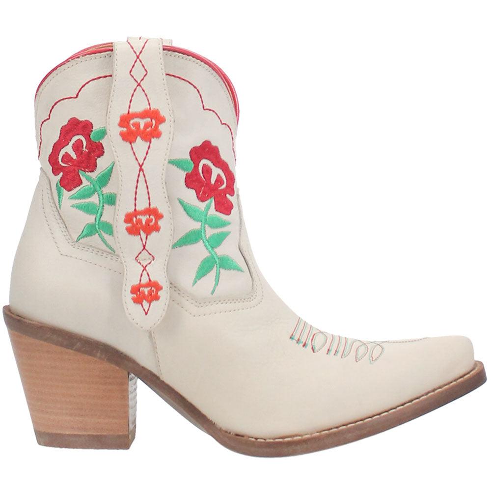 Dingo Play Pretty Embroidered Floral Snip Toe Cowboy Booties