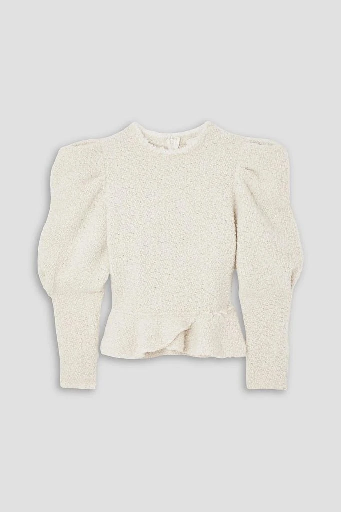 Isabel Marant Giamili bouclé peplum top 1