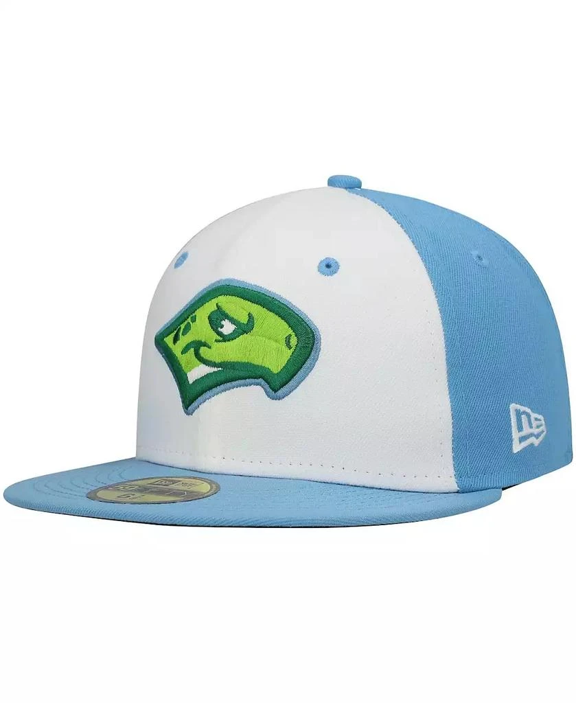 New Era Men's White Daytona Tortugas Authentic Collection Road 59FIFTY Fitted Hat 1