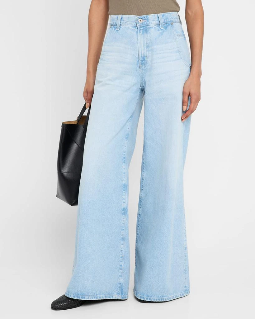 AG Jeans Posey Mid-Rise Super-Wide Jeans 4