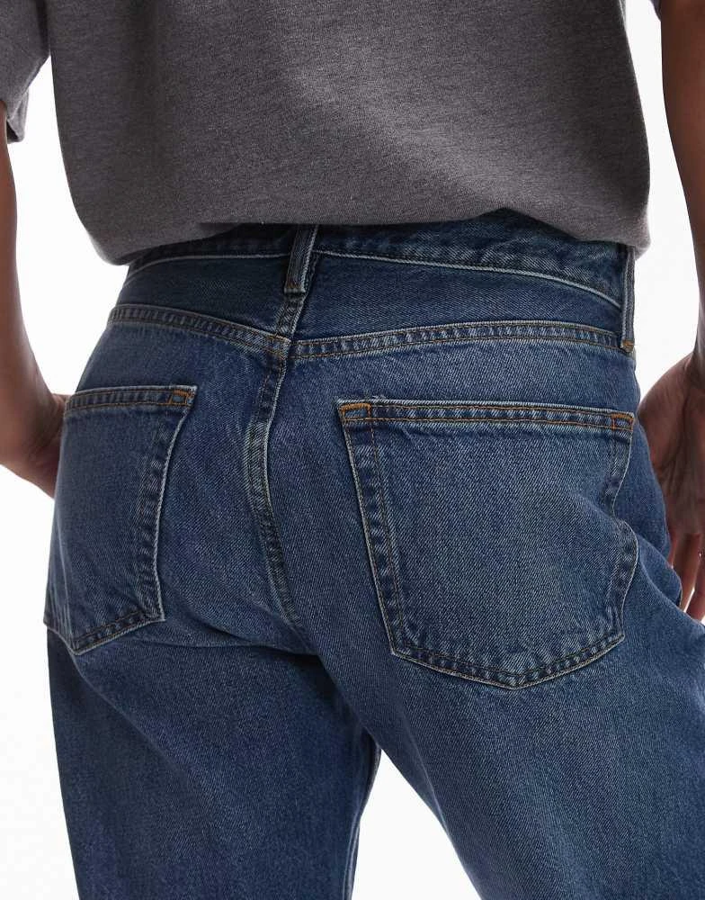 ARKET ARKET Snow straight leg jeans in dark wash blue 5