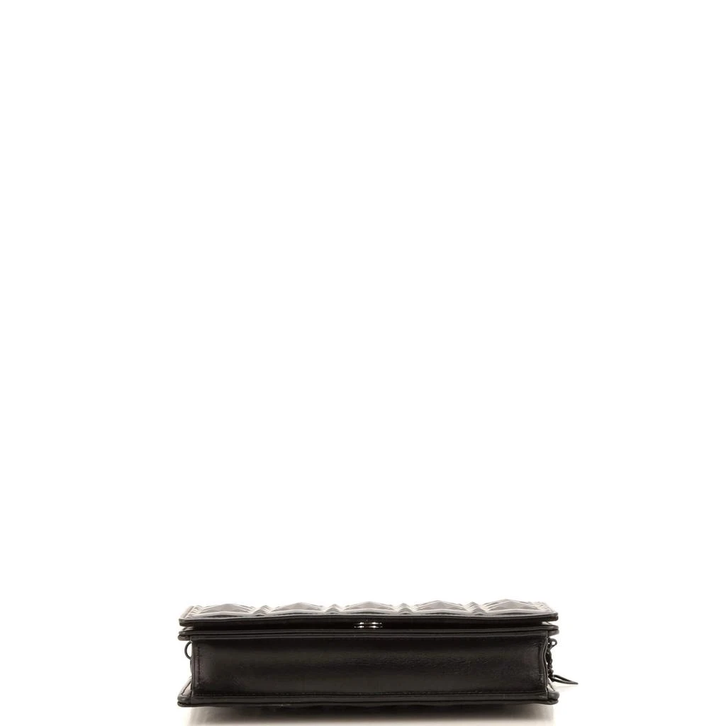 Dior Lady Dior Wallet on Chain Pouch Diamond Motif Cannage Calfskin Long 5