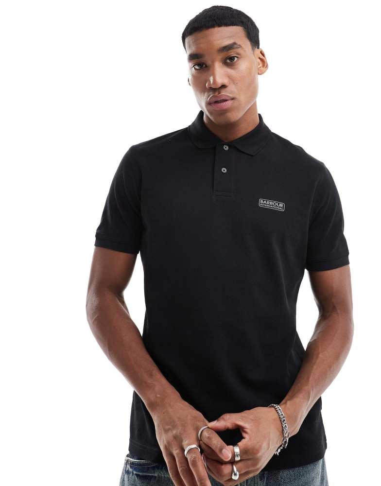 Barbour Barbour International essential polo shirt in black