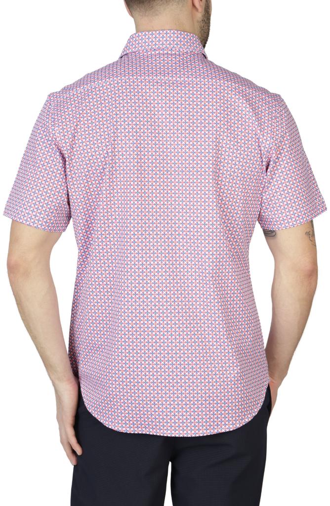 TailorByrd Retro Geo Knit Short Sleeve Shirt