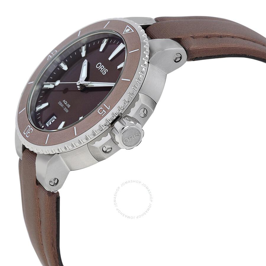 Oris Aquis Automatic Brown Dial Watch 01 733 7731 4156-07 3 18 01FC