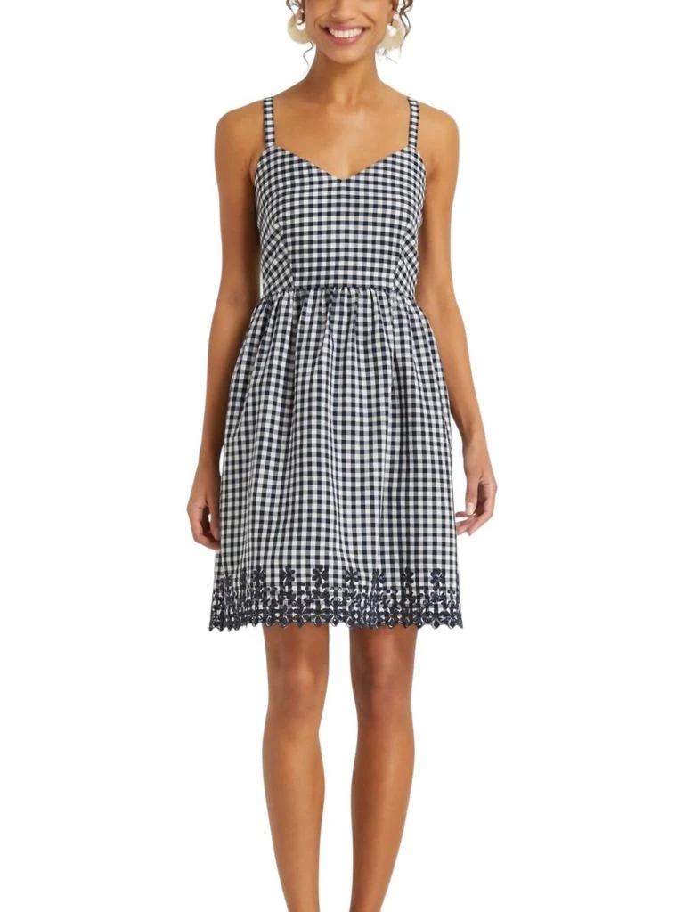 Draper James Draper James - Embroidered Gingham Dress 1