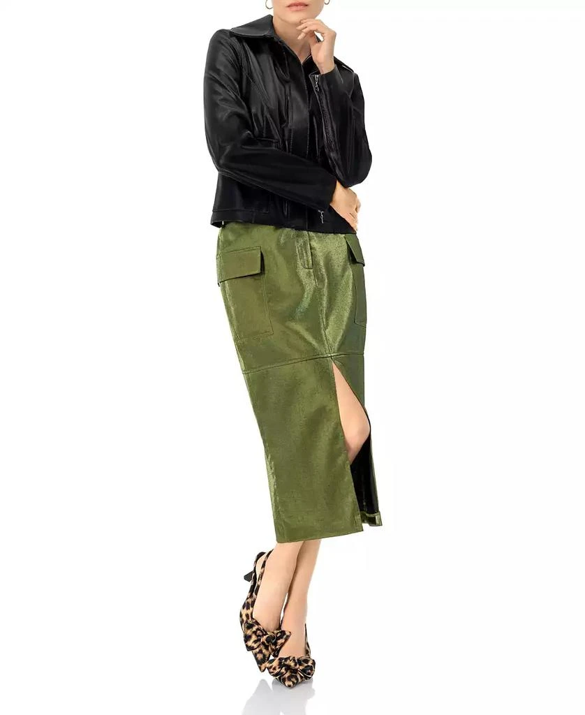 Ivonne Women
s High Shine Biker Jacket 5