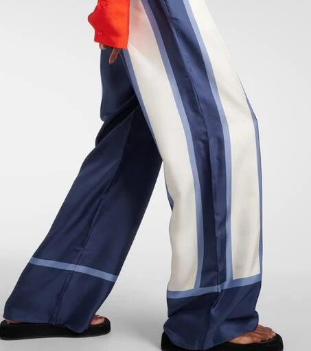 SIR. Dazed printed silk palazzo pants 5
