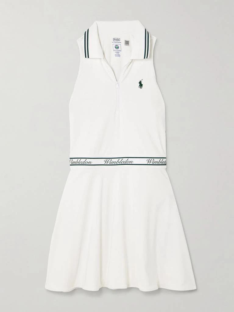 Ralph Lauren X Wimbledon 刺绣弹力针织网球连衣裙 1