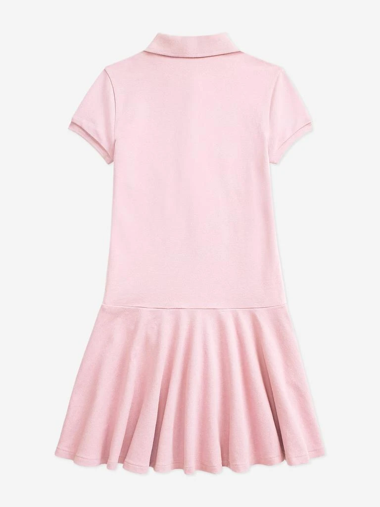 Ralph Lauren Kids Girls Logo Polo Dress in Pink 2