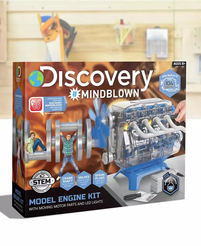 Discovery #MINDBLOWN Model Engine Kit, with Moving Parts and Lights 3