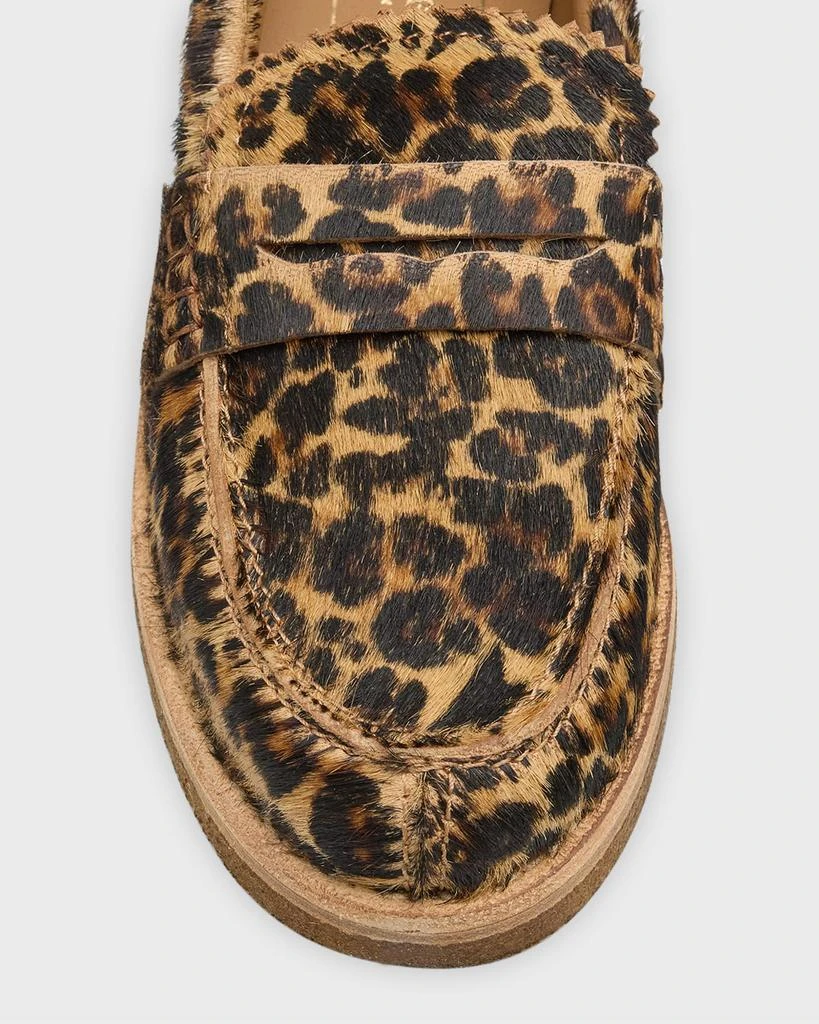Golden Goose Jerry Leopard Penny Loafers 6