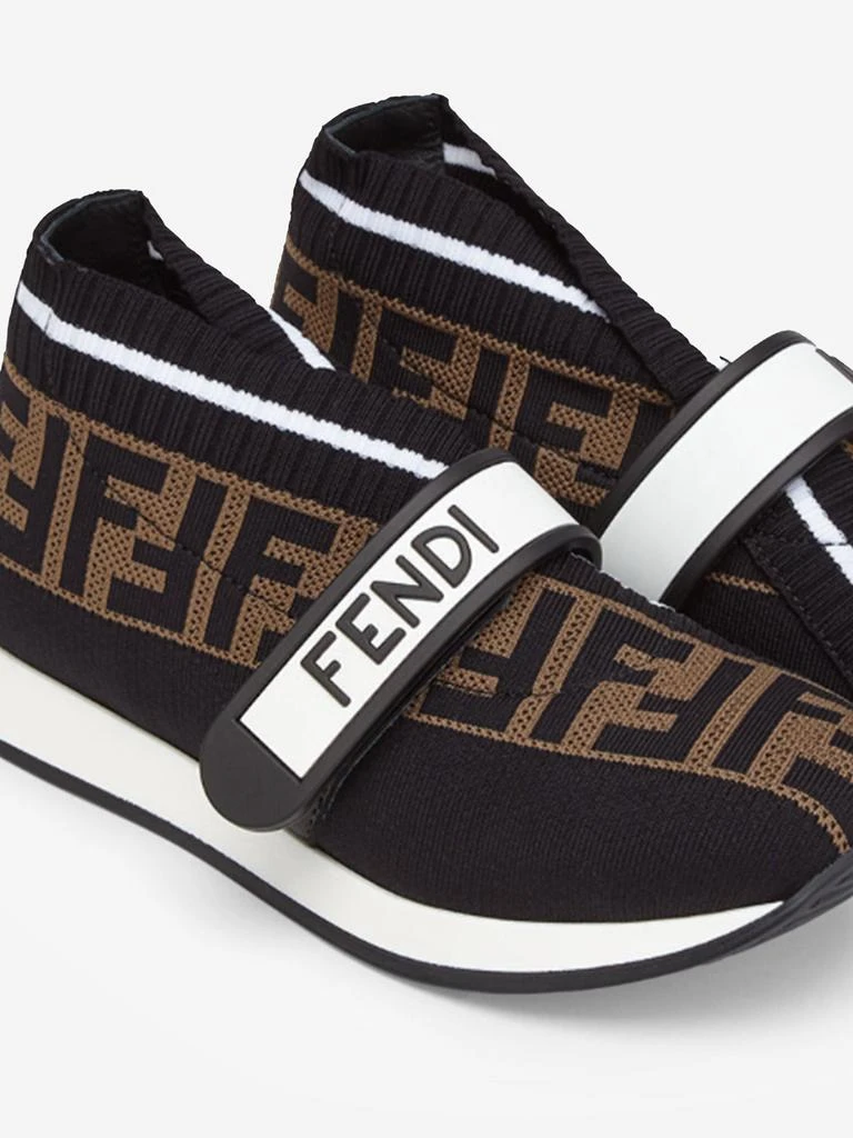 Fendi Kids Fendi Unisex FF Logo Trainers 4