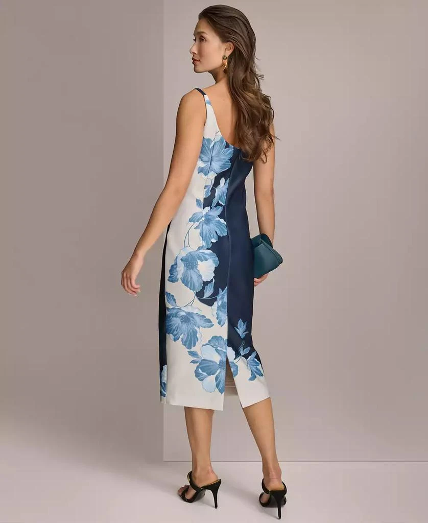 Donna Karan Women's Floral Print Sleeveless Sheath Dress 4