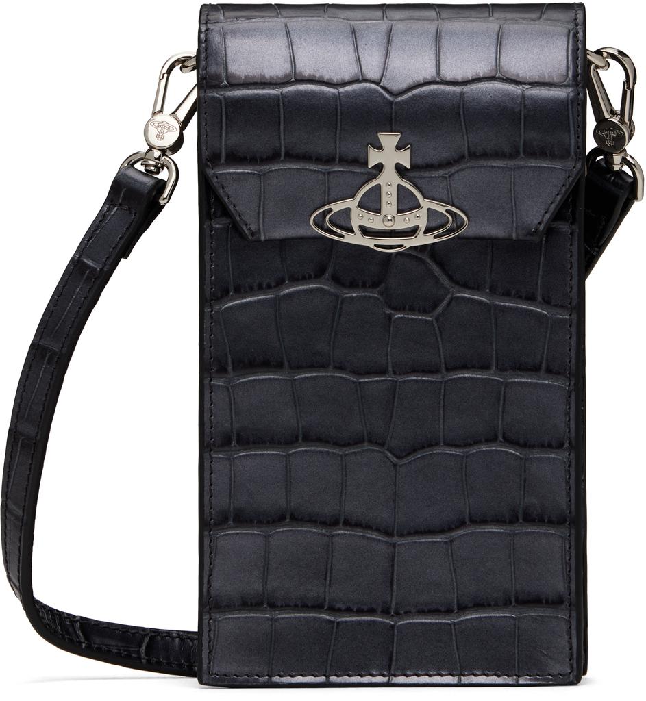 Vivienne Westwood Black Small Jackson Crossbody Satchel