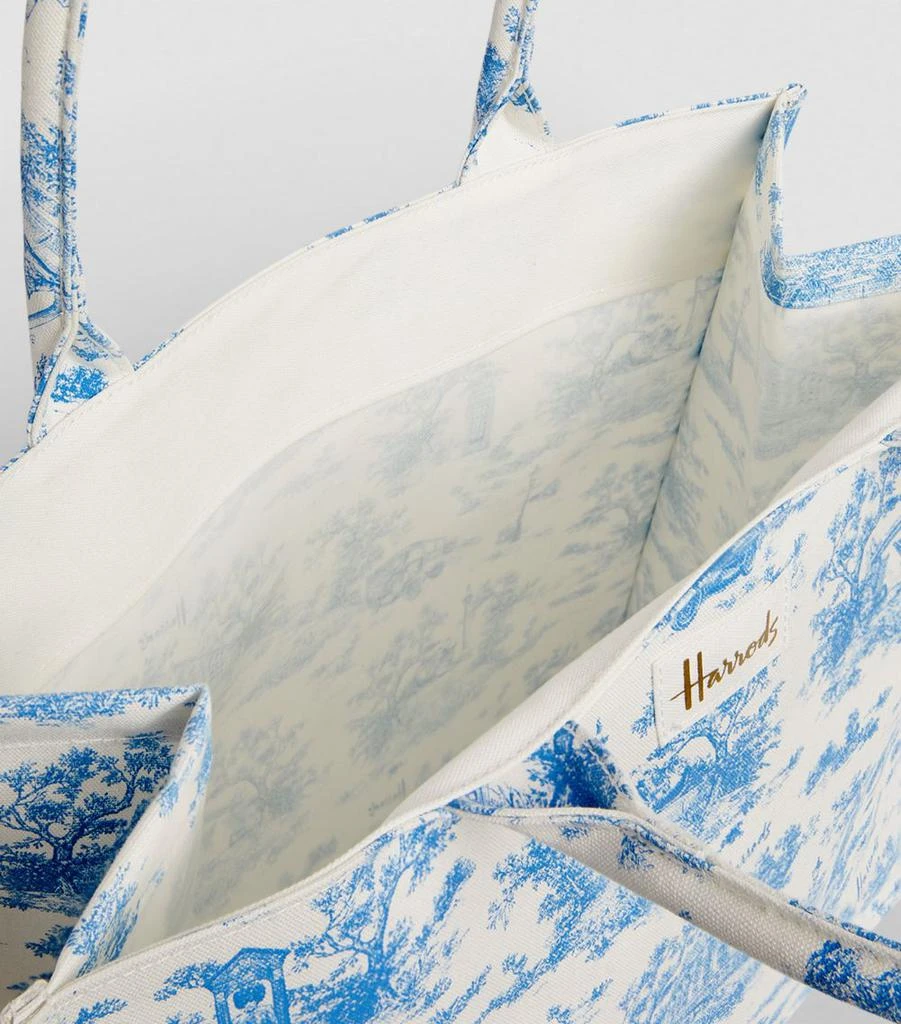 Harrods Toile Grocery Shopper Bag 6