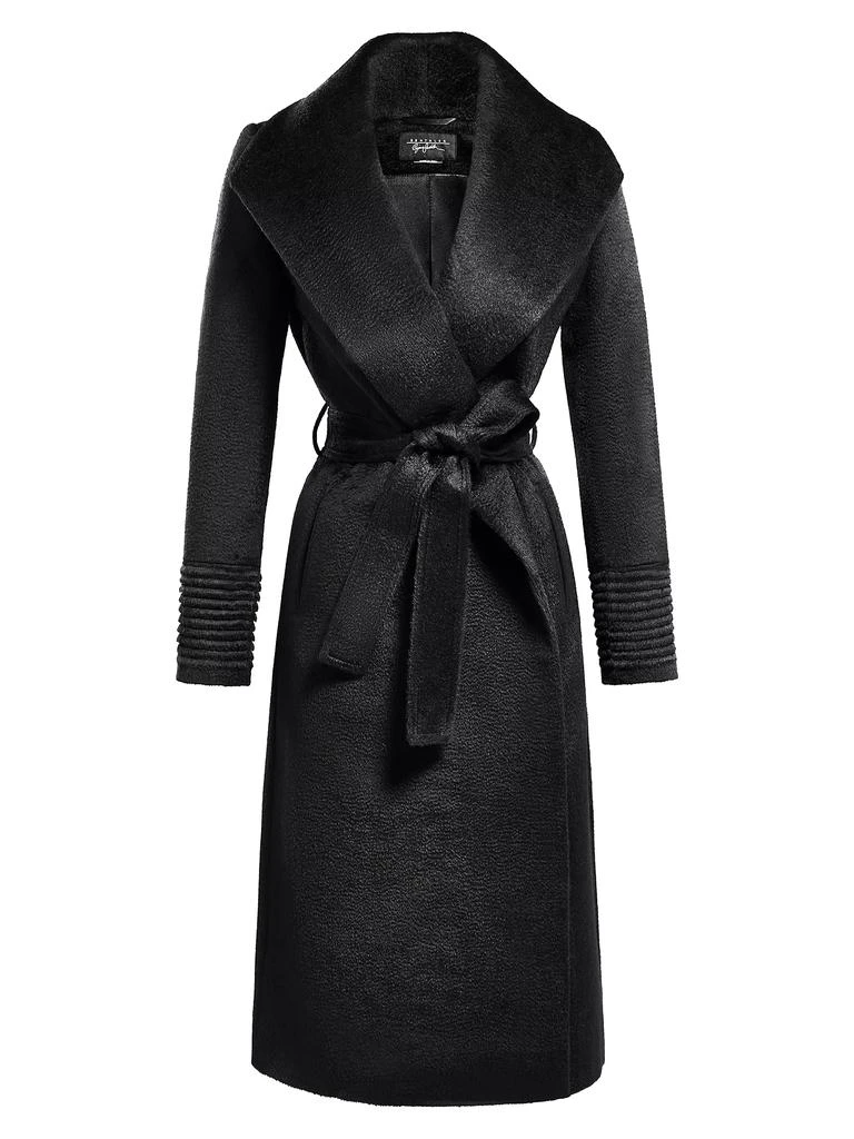 Sentaler Belted Alpaca-Blend Wrap Coat 1