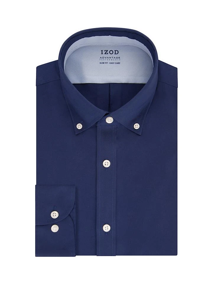 blue dress for baby girl All-Over Stretch L/S Plaid Button-Down Dress Shirt - Izod Sportswear