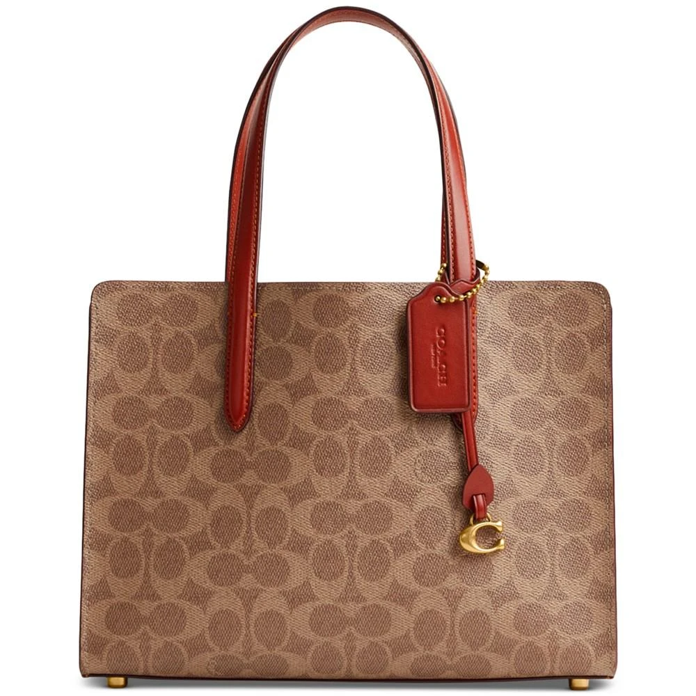 COACH Coated Canvas Signature Carter Carryall 28 1