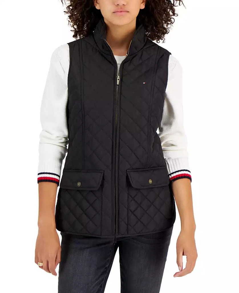 Tommy Hilfiger Women's Quilted Zip Front Vest 4