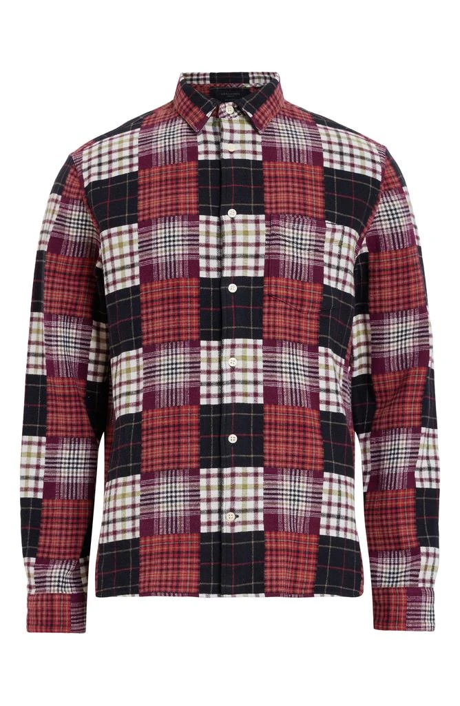 ALL SAINTS Patchi Organic Cotton Button-Up Shirt 5