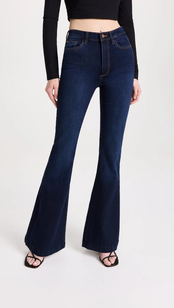 DL1961 Rachel Ultra High Rise Flare Jeans 1