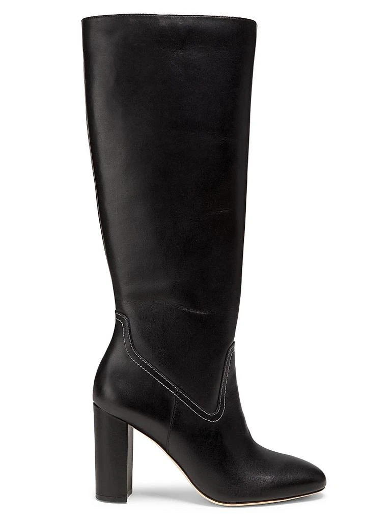 22élevé 90MM Contrast-Stitch Leather Boots 1