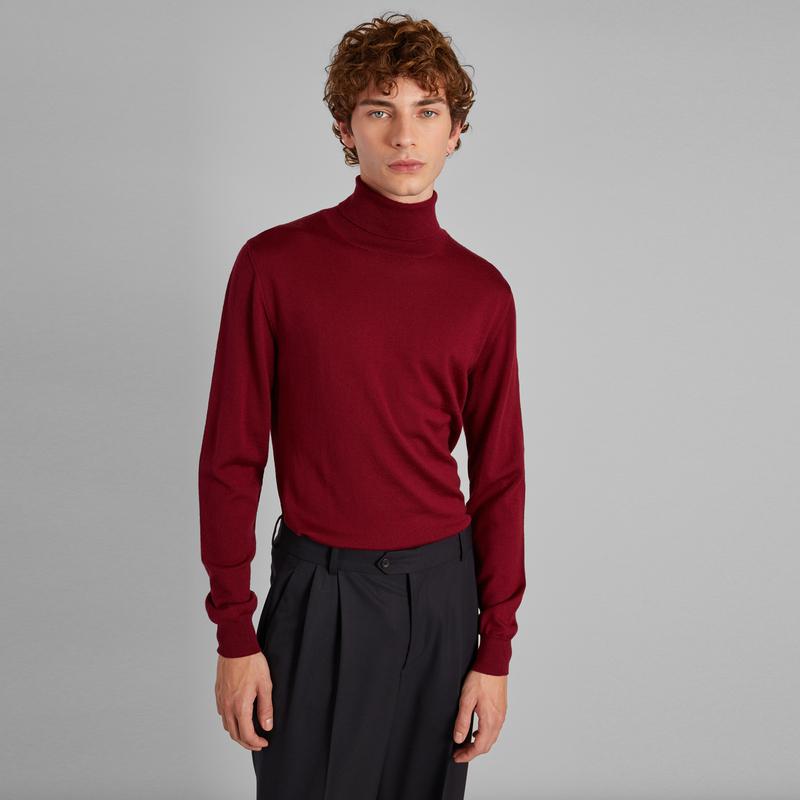 L'Exception Paris Merino Turtleneck Jumper Bordeaux L'EXCEPTION PARIS