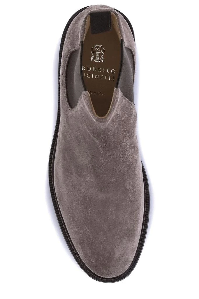 Brunello Cucinelli Brunello Cucinelli Chelsea Almond Toe Boots 4