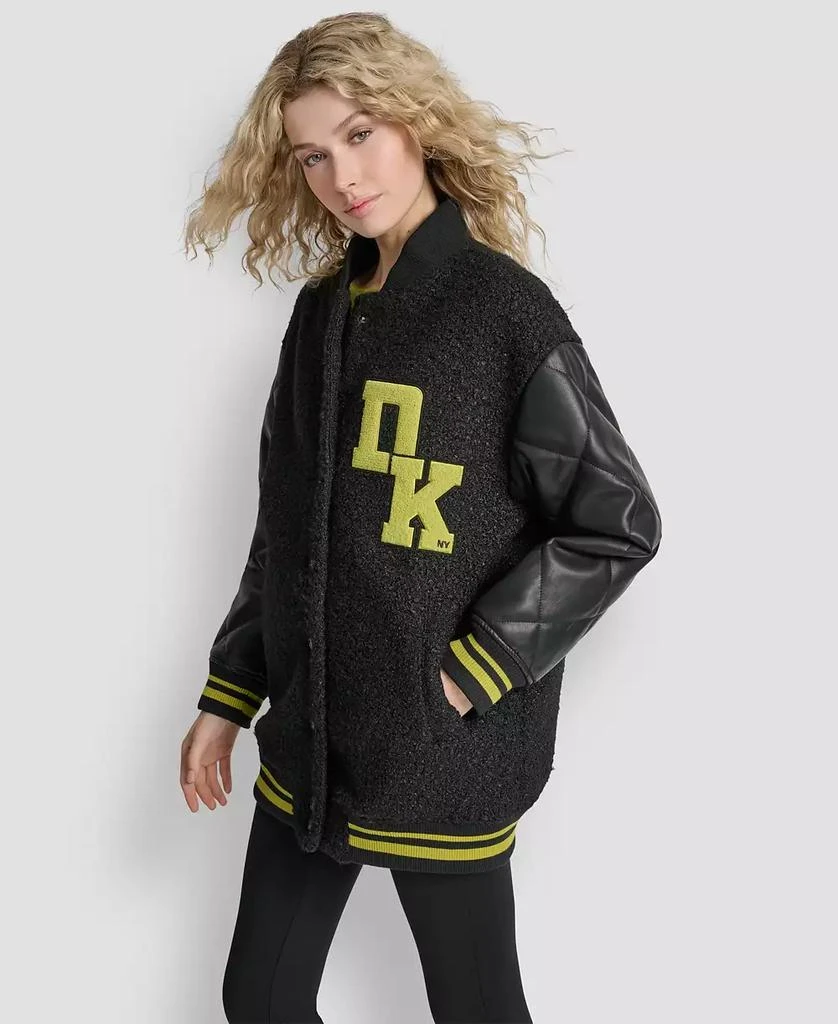 DKNY Women's Long Sleeve Button Front Jacket 3