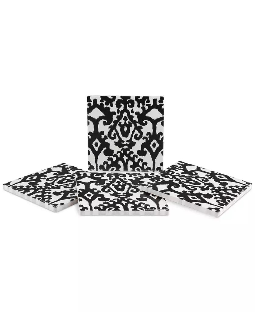 Thirstystone Samara Black Ikat 4-Pc. Coaster Set