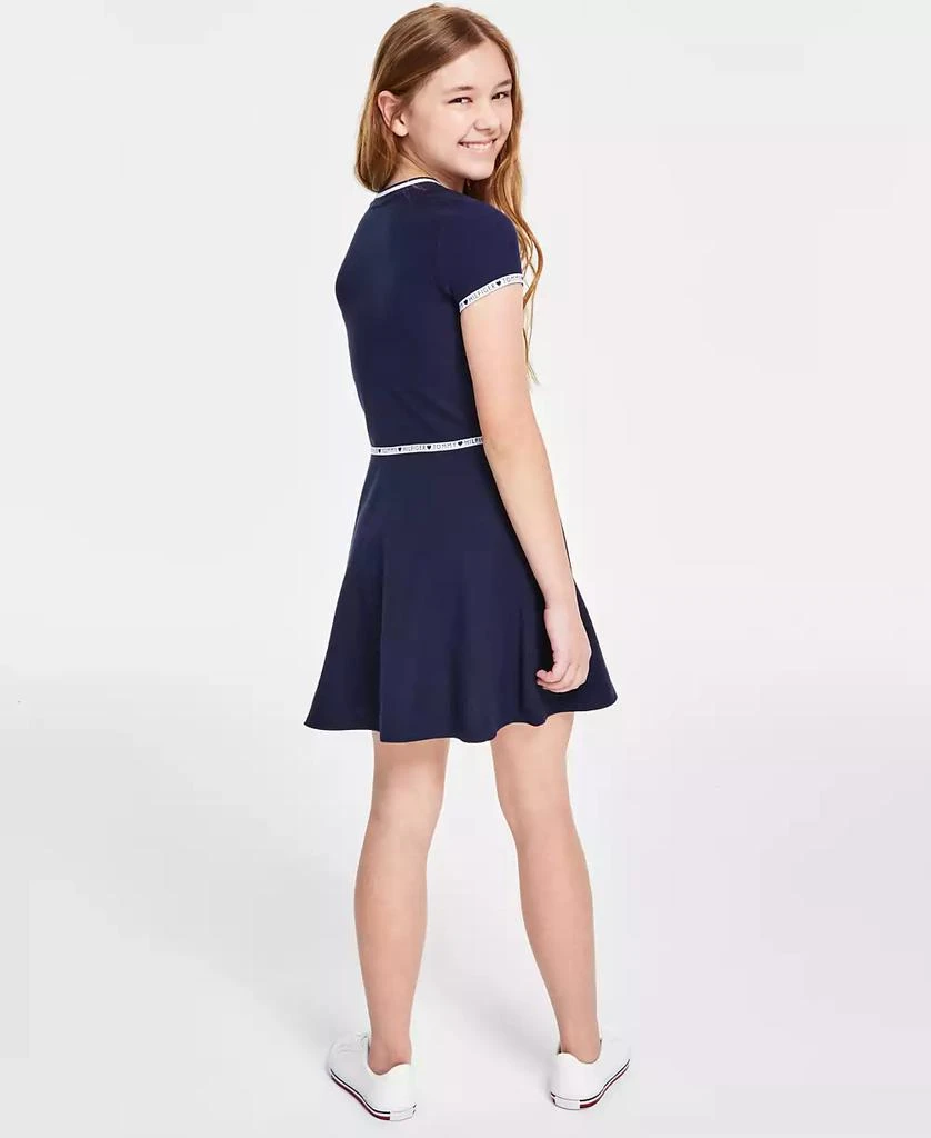 Tommy Hilfiger Big Girls Quarter Zip Dress 4