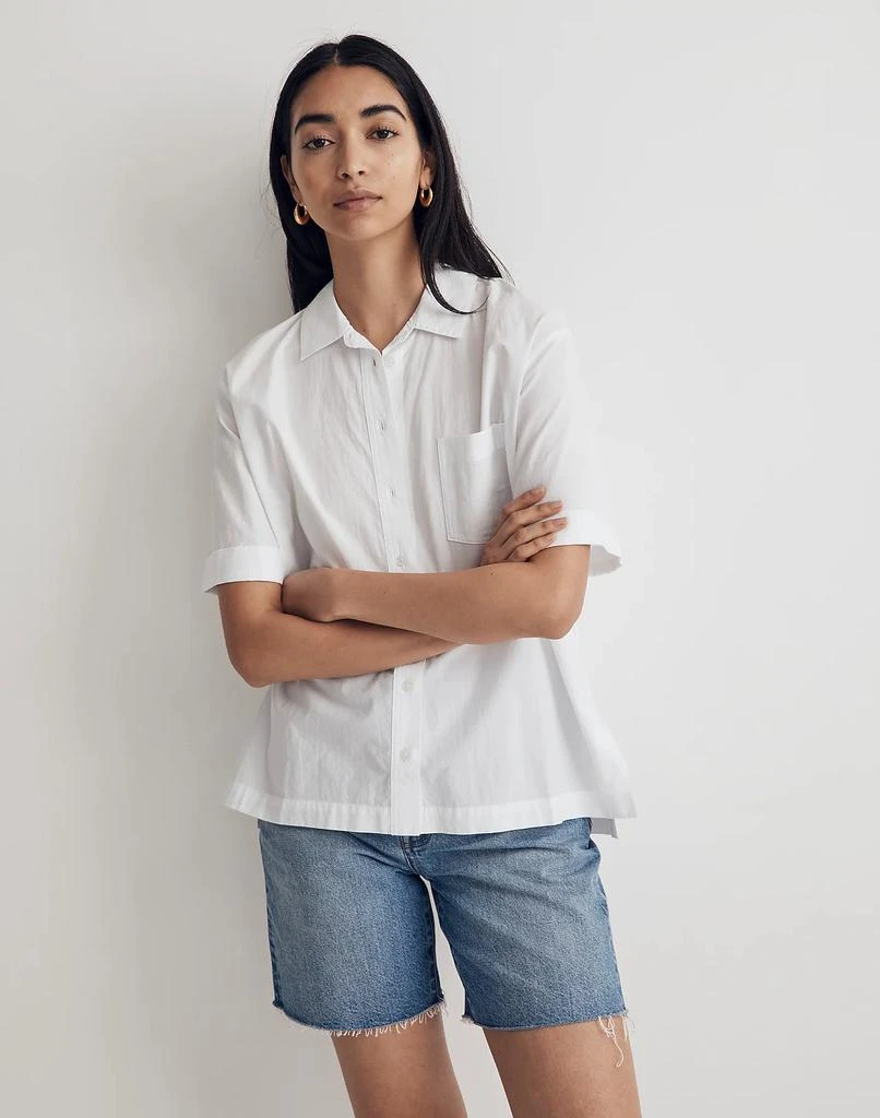 Madewell Signature Poplin Short-Sleeve Button-Down Shirt 4