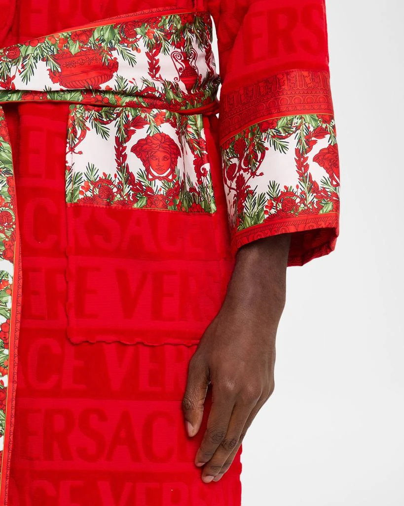 Versace Men
s I Heart Baroque Holiday Bathrobe 5