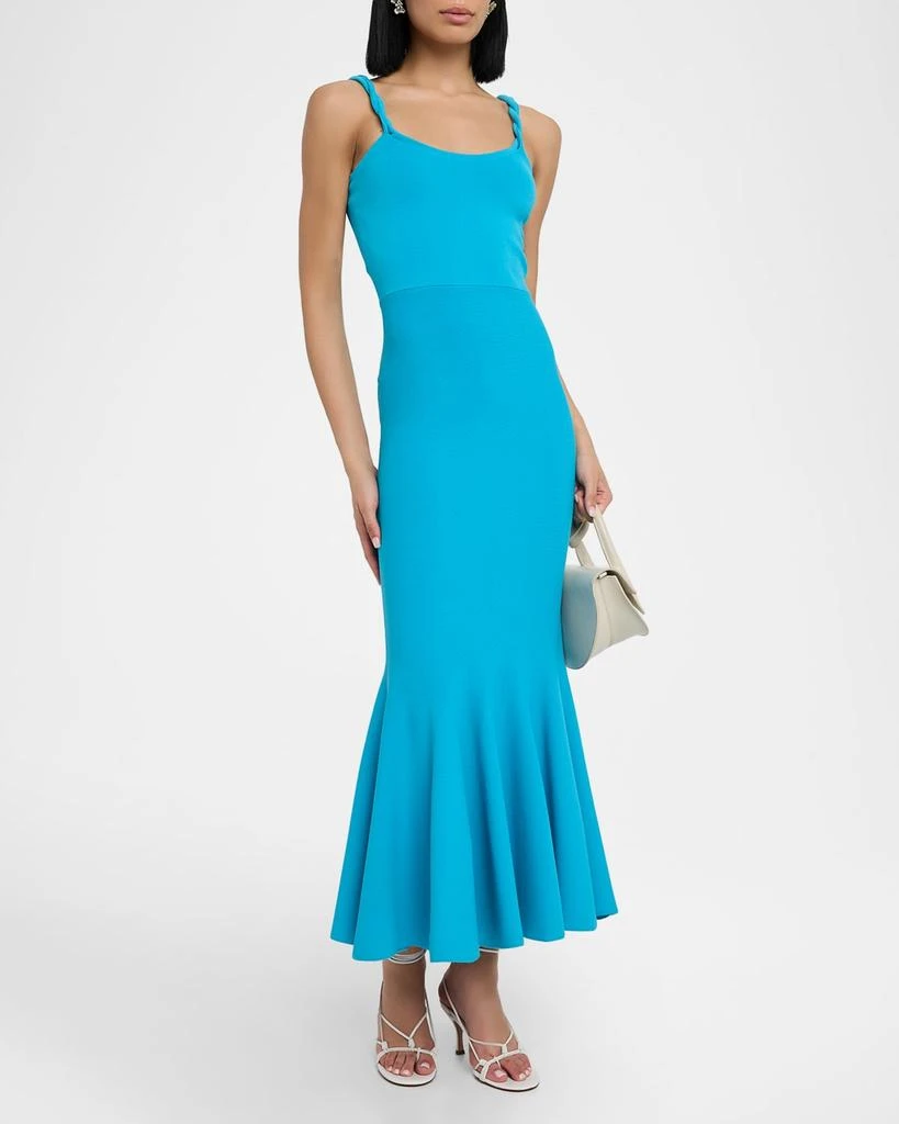ET OCHS Tess Sleeveless Flounce Knit Midi Dress 4