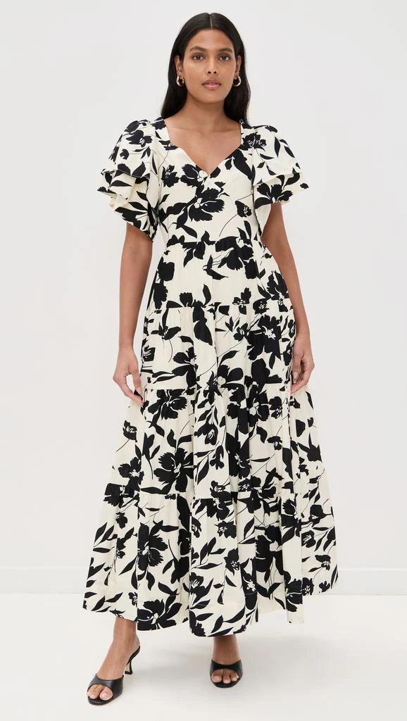 Print Dramatic Bubble Sleeves Maxi Dress  On Sale Now with Up to 70% Off |  Discover Exclusive Deals & Savings at BeyondStyle  Authentic English  Factory womens|clothing|english factory dresses|english factory  clothing|WOMENS|dresses