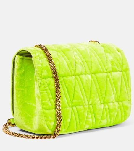 Versace Virtus Small velvet shoulder bag 4